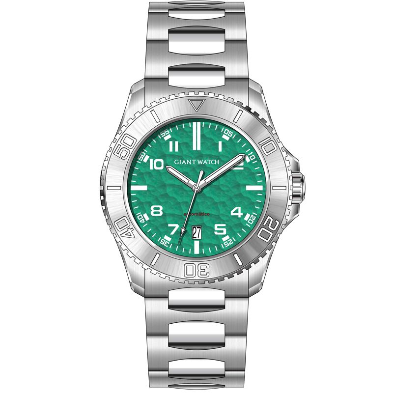 S11 Classic 42mm Men's Automatic Watch - Stainless Steel Case & Band, Textured Dial Options, Luminous Hands/Indices