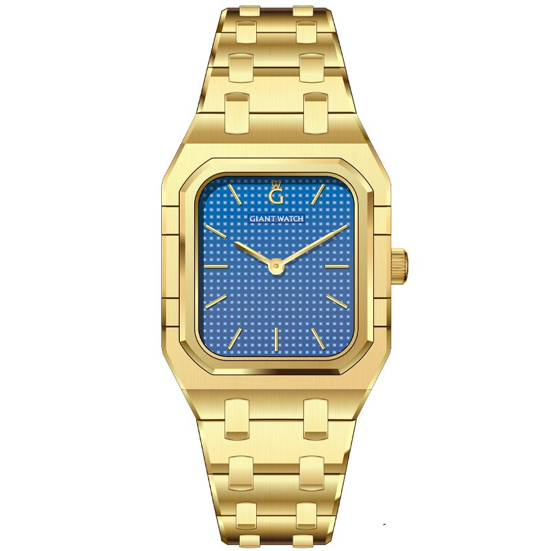 S12 Essential 304 SS Watch - Corrosion Dial Finish, Minimalist UP Markers, 2-Hand PC20, Solid Steel Band