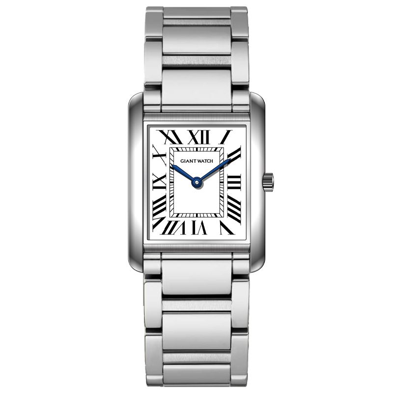 Minimalist Sports Luxury Ladies Quartz Watch Square Stainless Steel Leather Strap VJ20 3ATM Watches